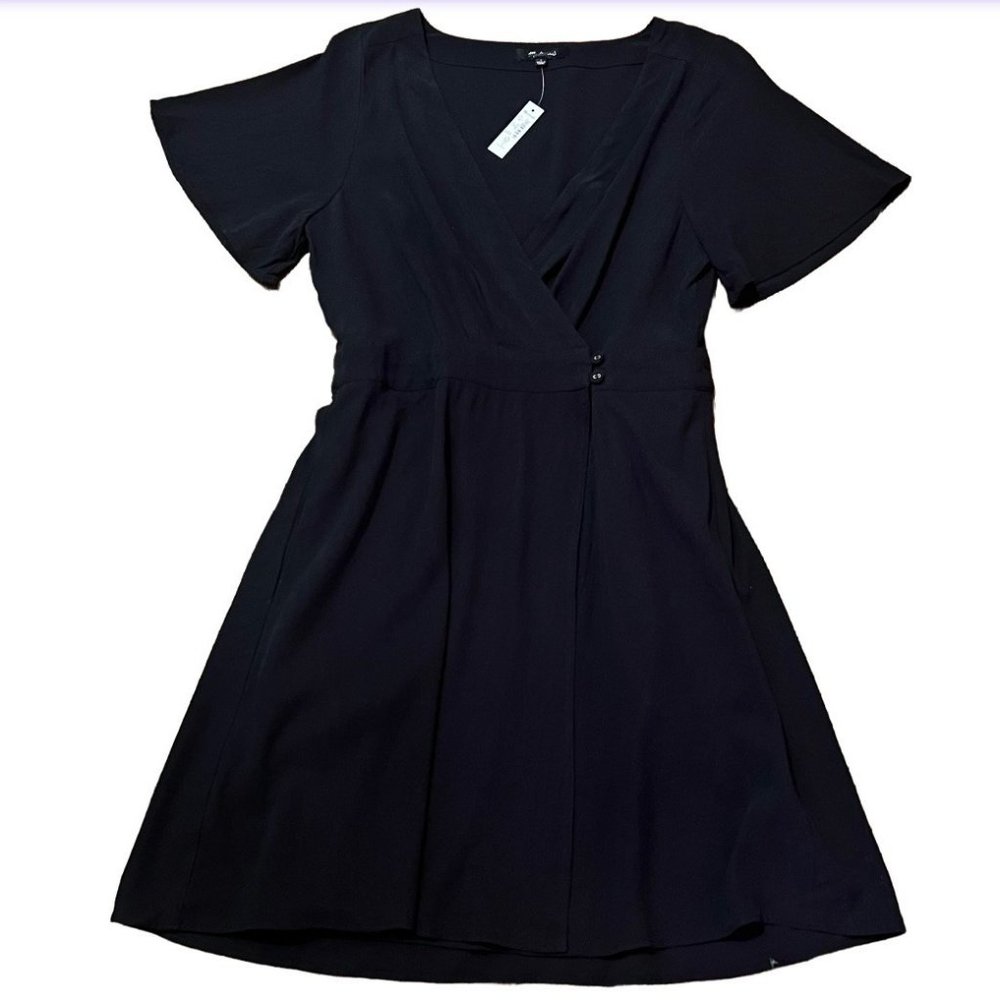 Madewell womens pleated waist wrap mini dress size 4 - Picture 9 of 9